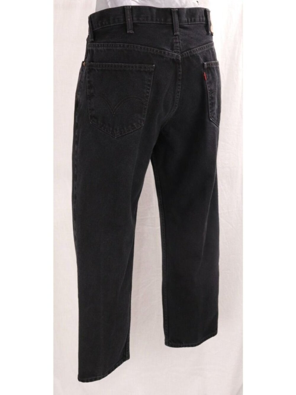 Levis 550 Jeans Mens 38 x 30 Black Relaxed Fit Straight Leg Streetwear Denim VTG - Picture 9 of 13